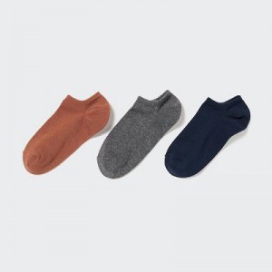 Brown Uniqlo Short (3 Pairs) Women Socks | 6418964