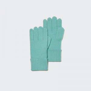 Green Uniqlo Cashmere Knitted Women Gloves | 4885231