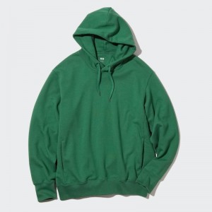 Green Uniqlo Sweat Pullover Long-sleeve Men Hoodie | 8033339
