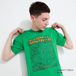 Green Uniqlo Ut Archive Ut Short Sleeve Graphic Keith Haring Men T Shirts | 2825576