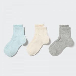 Grey Uniqlo 3 Pack Women Socks | 7062166