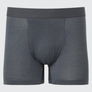 Grey Uniqlo Airism Heather Boxers Men Underwear | 1460406