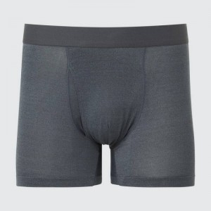 Grey Uniqlo Airism Heather Boxers Men Underwear | 485436