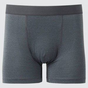 Grey Uniqlo Airism Heather Boxers Men Underwear | 71239