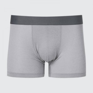 Grey Uniqlo Airism Heather Low Rise Boxers Men Underwear | 3619196