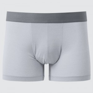 Grey Uniqlo Airism Heather Low Rise Boxer Men Underwear | 7305750
