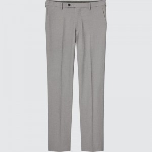 Grey Uniqlo Airsense Ultra Light Houndstooth Men Pants | 6358299