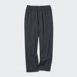 Grey Uniqlo Cotton Relaxed Fit Ankle Length Men Pants | 6684302