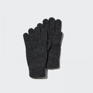Grey Uniqlo HEATTECH Men Gloves | 1179168