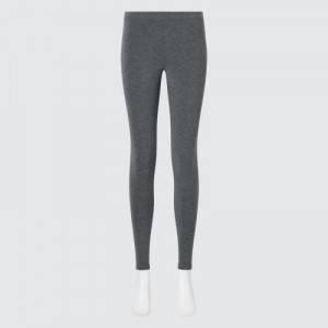 Grey Uniqlo HEATTECH Ultra Warm Women Leggings | 5674062