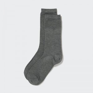 Grey Uniqlo HEATTECH Women Socks | 7373130