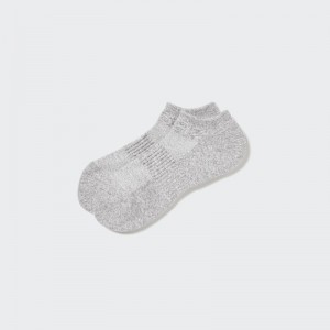 Grey Uniqlo Heattech Pile Short Men Socks | 4220972
