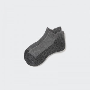 Grey Uniqlo Heattech Short Men Socks | 3580972