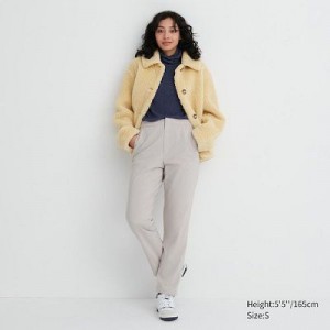 Grey Uniqlo Heattech Warm Lined Women Pants | 7287537