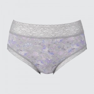 Grey Uniqlo High-Rise Women Briefs | 9897586