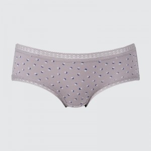 Grey Uniqlo Hip Huggers Women Briefs | 7669671