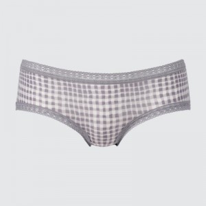 Grey Uniqlo Hip Huggers Women Briefs | 9601067