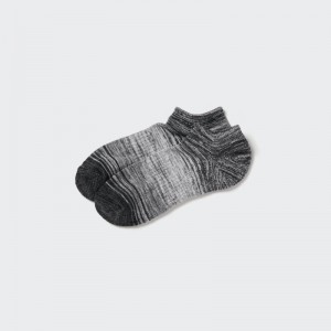 Grey Uniqlo Melange Short Men Socks | 1868599