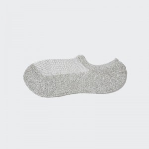 Grey Uniqlo Pile Low Cut Men Socks | 8815380