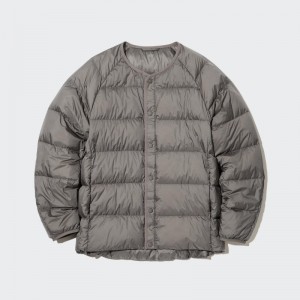 Grey Uniqlo Recycled Down Men Jackets | 6125644
