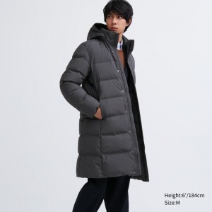 Grey Uniqlo Seamless Down Men Coats | 3436585