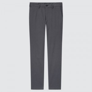 Grey Uniqlo Slim Fit Chinos Men Pants | 8353717