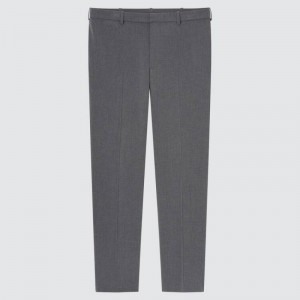 Grey Uniqlo Smart Comfort Ankle Length Men Pants | 5849016