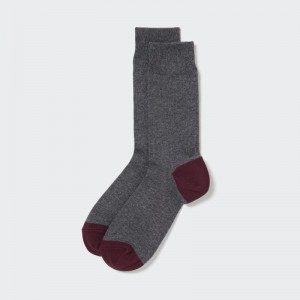 Grey Uniqlo Socks Men Socks | 4738417