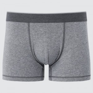 Grey Uniqlo Supima Cotton Low Rise Boxer Men Underwear | 3138143
