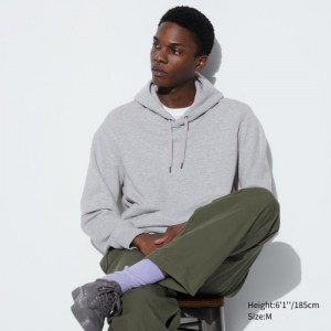 Grey Uniqlo Sweat Pullover Women Hoodie | 2137047