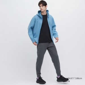 Grey Uniqlo Ultra Stretch Dry-ex Jogger Men Pants | 1240822