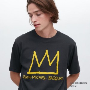 Grey Uniqlo Ut Archive Ut Short Sleeve Graphic Jean-michel Basquiat Men T Shirts | 7981122