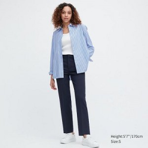 Navy Uniqlo AirSense Women Pants | 8265450