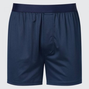 Navy Uniqlo Airism Loose Fit Boxers Men Underwear | 8706780