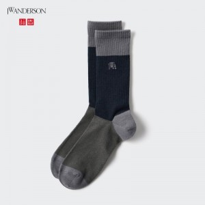 Navy Uniqlo HEATTECH Anti-Odor Women Socks | 7049595