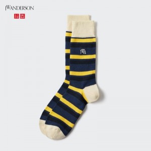 Navy Uniqlo HEATTECH Anti-Odor Women Socks | 3770423