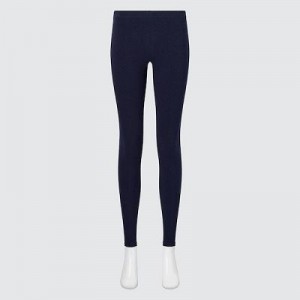 Navy Uniqlo HEATTECH Ultra Warm Women Leggings | 2529455