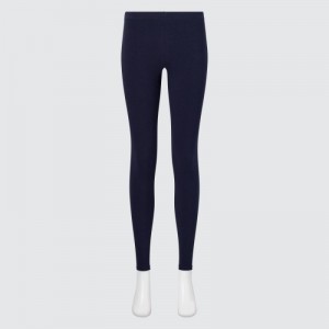 Navy Uniqlo HEATTECH Ultra Warm Women Leggings | 4873425