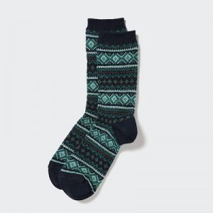 Navy Uniqlo HEATTECH Women Socks | 6021904
