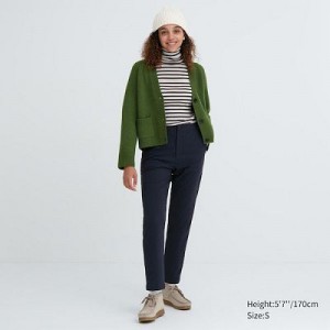 Navy Uniqlo Heattech Warm Lined Women Pants | 9281048