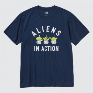 Navy Uniqlo MAGIC FOR ALL FOREVER UT Short-Sleeve Women T Shirts | 7091833