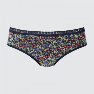Navy Uniqlo Mid-Rise Women Briefs | 4182682