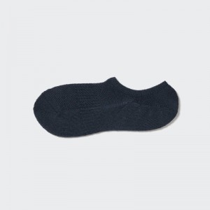 Navy Uniqlo Pile Low Cut Men Socks | 2540914
