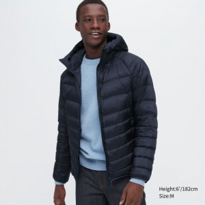 Navy Uniqlo Ultra Light Down 3d Cut Men Parka | 2550668