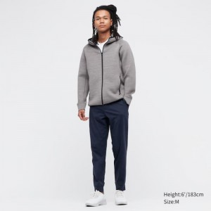 Navy Uniqlo Ultra Stretch Active Jogger Men Pants | 2701880
