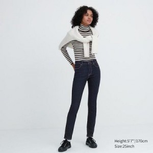 Navy Uniqlo Ultra Stretch Women Jeans | 5209873