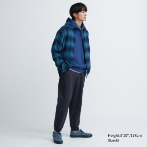 Navy Uniqlo Washed Jersey Women Joggers | 1088945