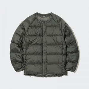 Olive Uniqlo Recycled Down Men Jackets | 9930957