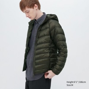 Olive Uniqlo Ultra Light Down 3d Cut Men Parka | 3067713