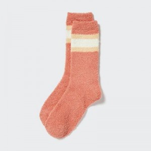 Orange Uniqlo HEATTECH Soft Fluffy Women Socks | 4646025